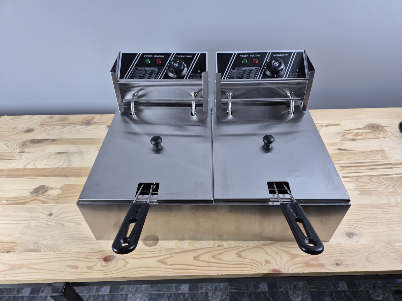 Фритюрниця фритюр подвійна електрична професійна Vektor-SZ82 (6+6 л), фото 1