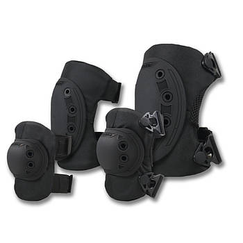 Комплект чорних наколінників та налокітників