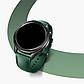 Комплект для Xiaomi Watch S3/S4 Green-black (безель ATR+шкіряний ремінець), фото 10