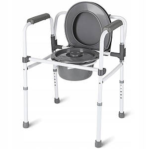 Стілець-туалет 4FIZJO регульований, складаний Grey (P-5905973406499)