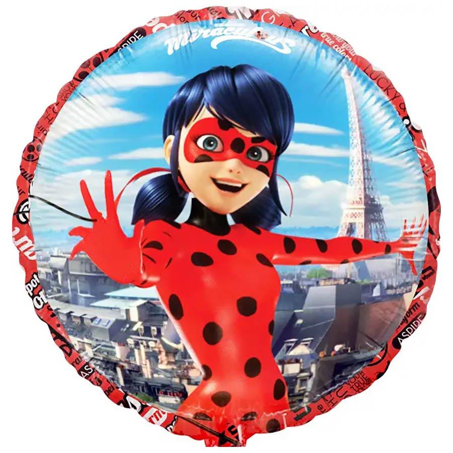 Куля фольгована 18" Леді Баг (коло)