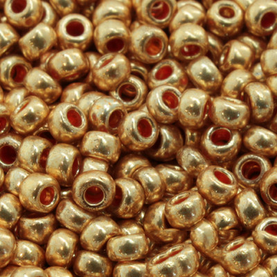 Бісер 18583 Чеський Preciosa 10/0, Солгель Металік CSM, Золотий, Круглий, 50 г, фото 1