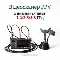 Комплект FPV-детектор Contra-Drone SENSE-3 з виносними антенами на магніті (1.2/3.3/5.8)