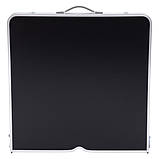 Розкладний стіл + 4 стільці кемпінговий набір для пікніка, риболовлі, відпочинку, туризму Чорний JY-12060B, фото 2