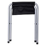 Розкладний стіл + 4 стільці кемпінговий набір для пікніка, риболовлі, відпочинку, туризму Чорний JY-12060B, фото 3