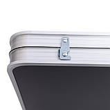 Розкладний стіл + 4 стільці кемпінговий набір для пікніка, риболовлі, відпочинку, туризму Чорний JY-12060B, фото 5