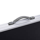 Розкладний стіл + 4 стільці кемпінговий набір для пікніка, риболовлі, відпочинку, туризму Чорний JY-12060B, фото 6