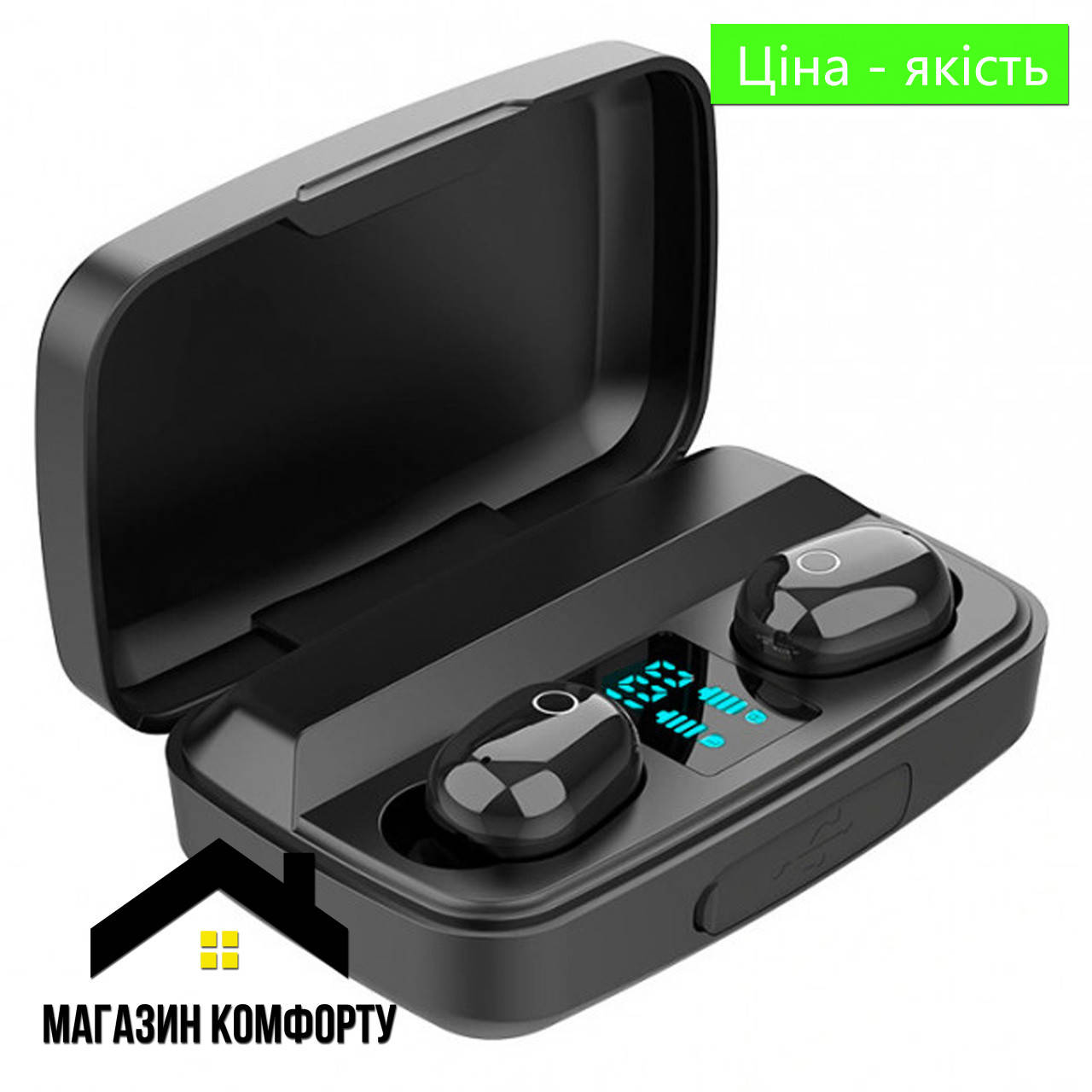 

Беспроводные Bluetooth наушники ,стерео c боксом для зарядки Air J16 TWS Original. Цвет: черный (Лучшая цена!)