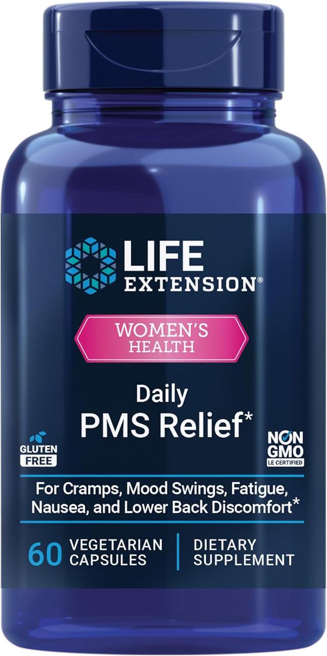 Life Extension Daily PMS Relief / Щоденне полегшення ПМС 60 капсул