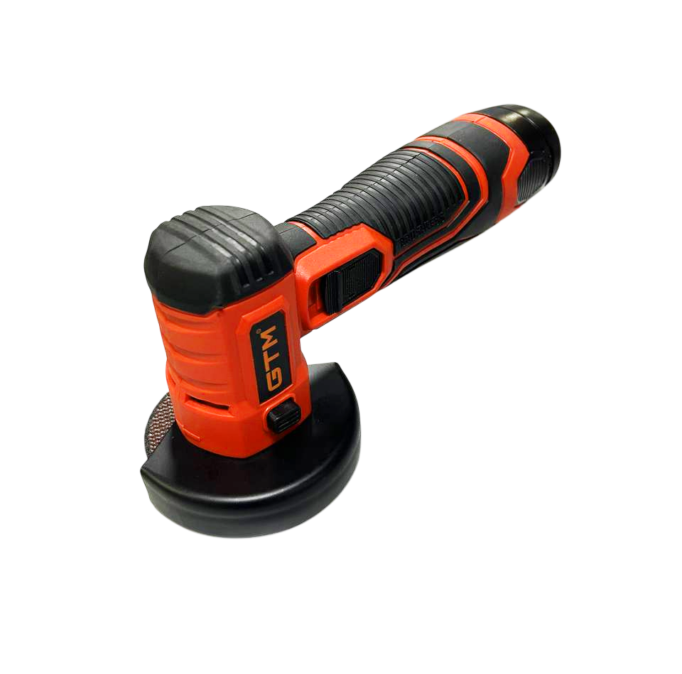 GTM Минишлифмашина угловая аккум. MAGC12/76BL, 12В, 76мм, 19500об/мин +акум.2Аг, зарядное устройство