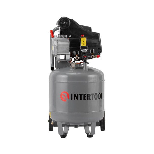 Компресор 50л, вертикальний, 1.5 кВт, 220 В, 8 aтм, 206 л/хв INTERTOOL PT-0019, фото 1