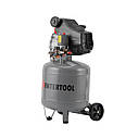 Компресор 50л, вертикальний, 1.5 кВт, 220 В, 8 aтм, 206 л/хв INTERTOOL PT-0019, фото 5