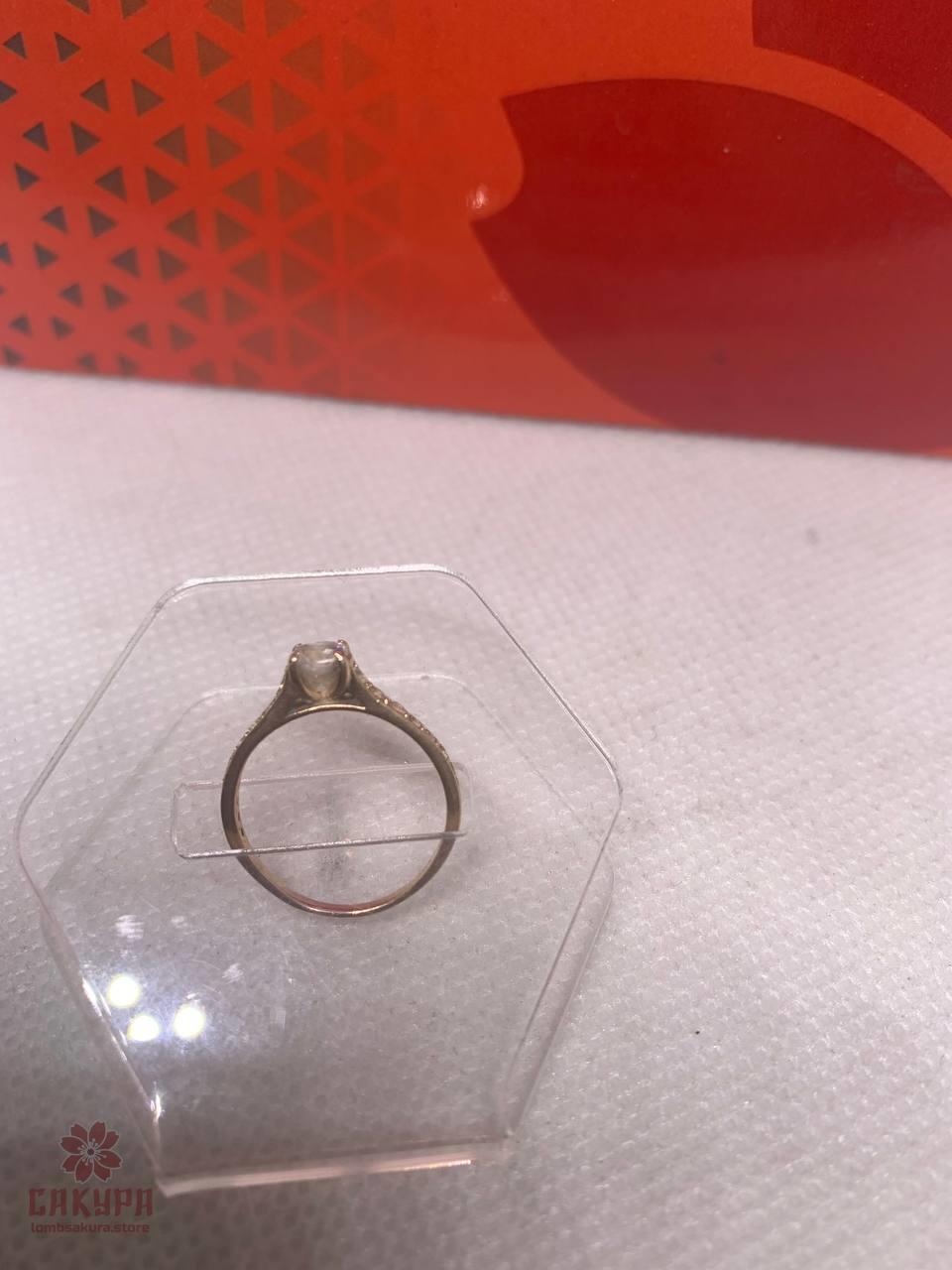 Золота Каблучка зі вставкою цирконій, фото 1