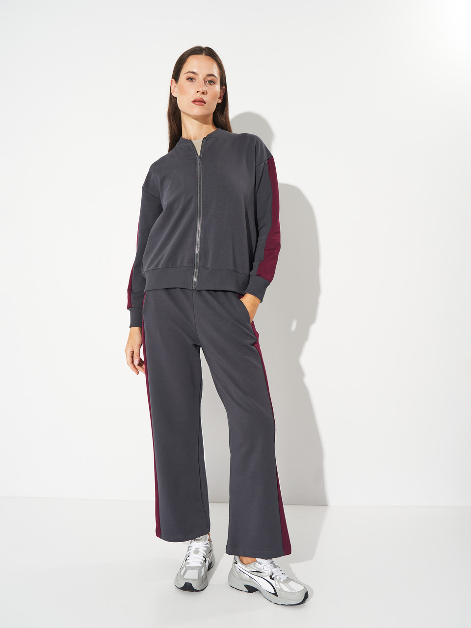 Костюм (толстовка, штани) 25/Ж610-13+25/Ж623-13 Мальта S сірий т., фото 1