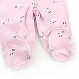 Чоловічок ясельний для дівчаток на кнопках з овечками Curly cute, фото 4