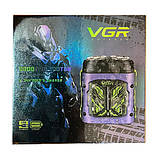 Електробритва акумуляторна VGR V-344 Роторна 8000 RPM Вологозахист IPX6 Фіолетовий, фото 4