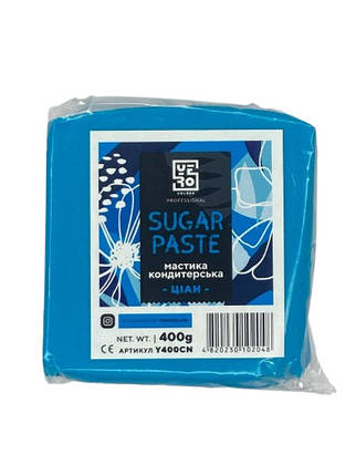 Мастика для тортів Yero Colors 400 г Ціан, фото 1