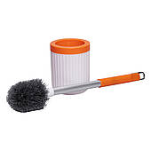 Йоржик для чищення туалету з підставкою 48 (см) йорж щітка для миття унітазу Помаранчевий HP-35015-29O