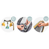 Крісло-гойдалка для немовлят Nukido 2в1 з іграшками, 74 х 40,5 х 47 см - сіра, фото 9