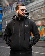 Чоловічий флісовий костюм NK black 4 ПП8015, фото 4