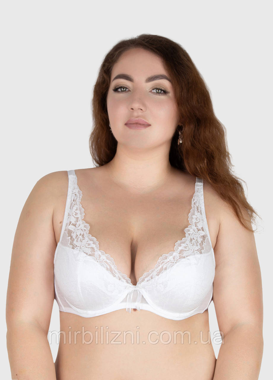 Бюстгальтер Acousma білий, арт.6587 (ущільнена чашка, класичний, на кісточках)