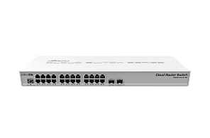 Керований комутатор MikroTik Cloud Router Switch CRS326-24G-2S+RM 24 порти 1000M бу