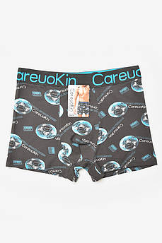 Боксери чоловічі темно-сірого кольору з принтом 205921M