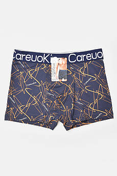 Боксери чоловічі темно-синього кольору з принтом 205923M