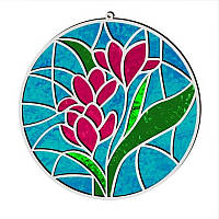 Набір для вітражного живопису за номерами "Весняні Квіти" FDSGK-06