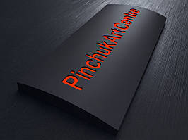 Вивіска лайтбокс (lightbox) з композиту напівкругла