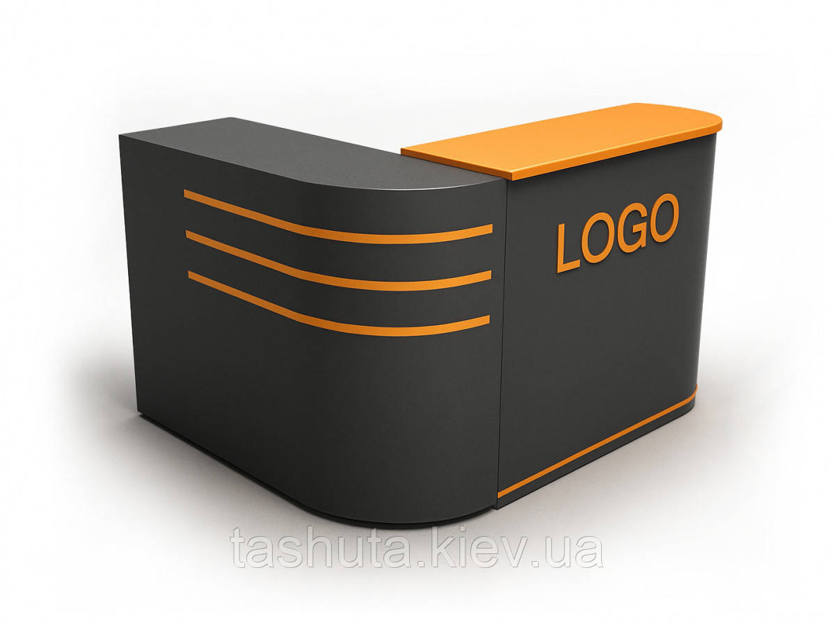 Угловая кассовая стойка ресепшн, 120х100х120 cм Ташута  (51-51100)