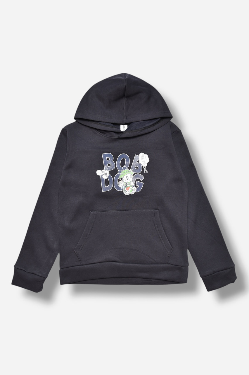 Світшот дитячий для хлопчика на флісі темно-синього кольору 206011M, фото 1