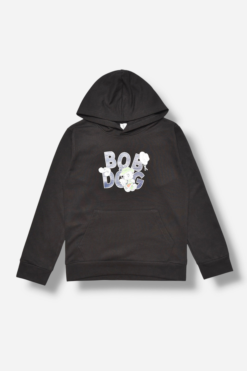 Світшот дитячий для хлопчика на флісі чорного кольору 206012M, фото 1