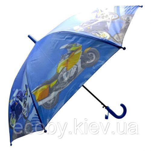 Дитяча парасолька МОТОЦИКЛ (СИНІЙ), фото 1