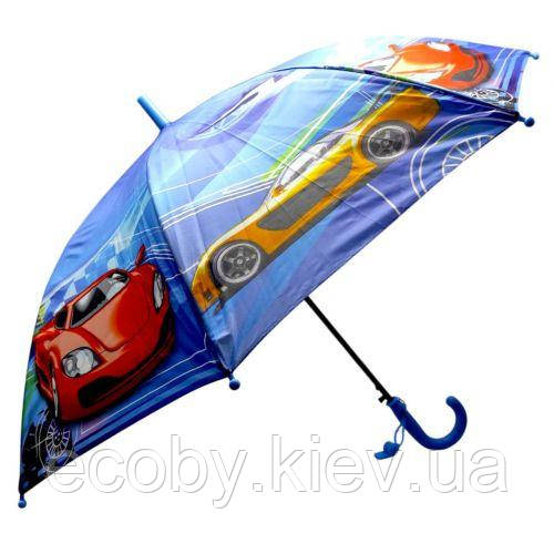Дитяча парасолька МАШИНКИ (ГОЛУБОЙ), фото 1