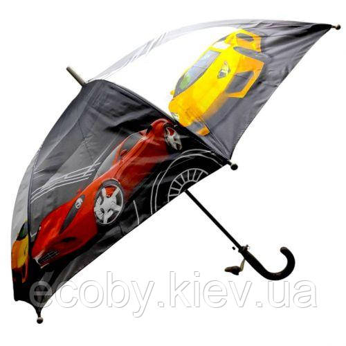Дитяча парасолька МАШИНКИ (СІРИЙ), фото 1