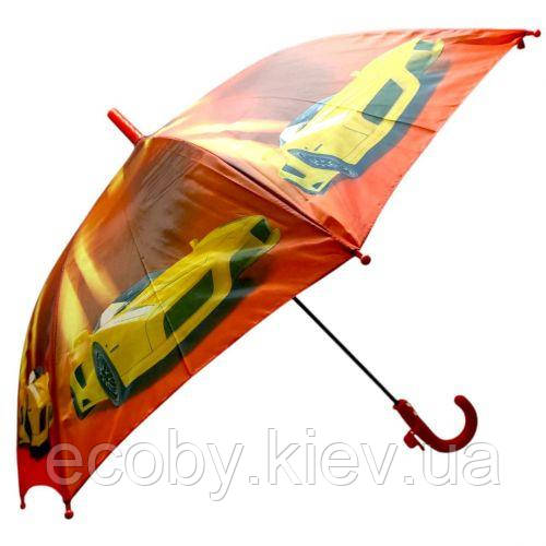 Дитяча парасолька (КРАСНА) С (МАШИНОЇ), фото 1