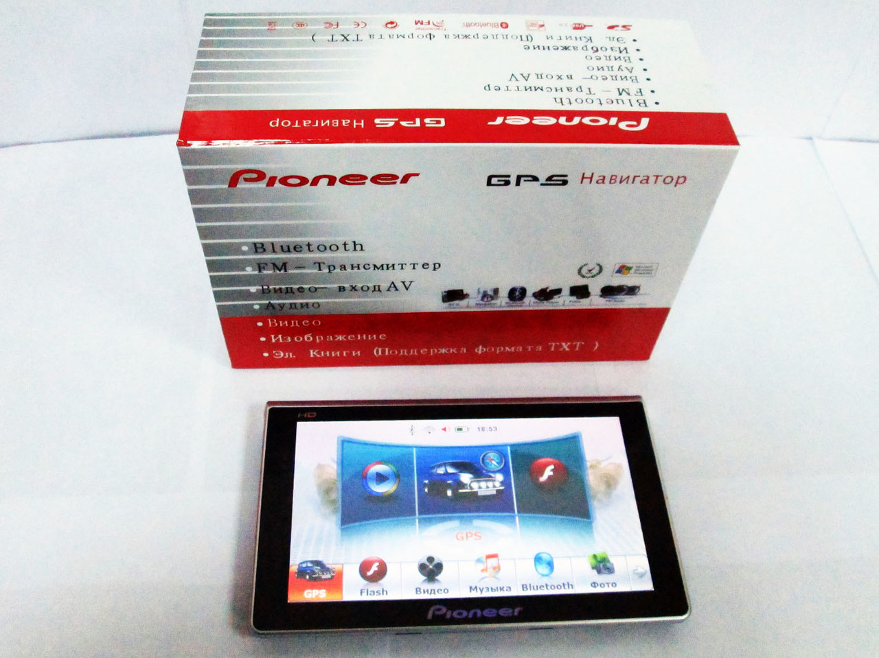 7" GPS-навігатор PI-716A 600MHz+4Gb+AV-in+BT