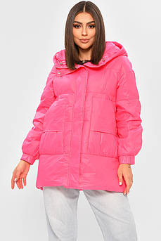 Куртка жіноча демісезонна малинового кольору 206038M