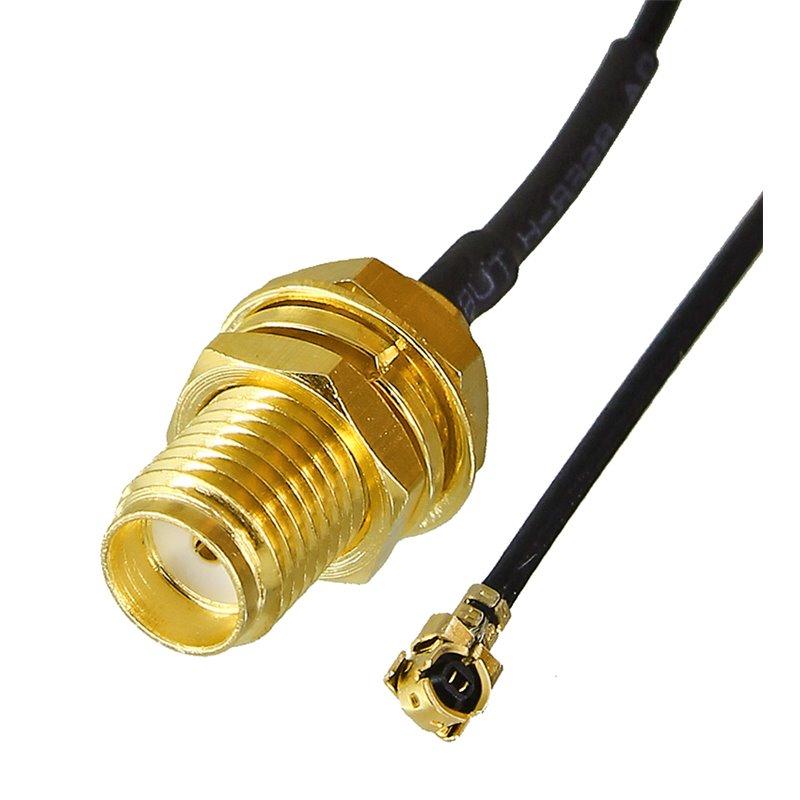 Перехідник антени відеопередавача IPEX1/UFL на SMA Female 100mm, 4.6г, RF1.13mm 50Ом