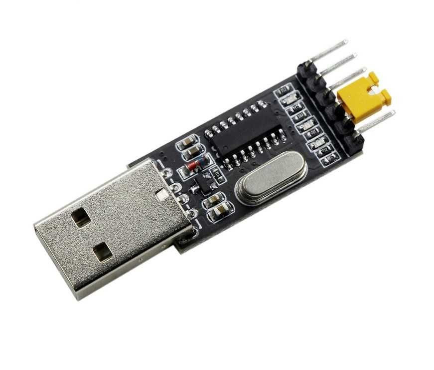 Адаптер TZT USB-UART CH340G конвертер USB в TTL 3.3V/5V для Arduino, ESP, STM32, програмування