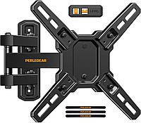 Настінне кріплення Perlegear Full Motion для телевізорів 13-42 дюйми чорне до 25 кг VESA 200x200 мм