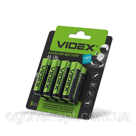 VIDEX LR06 AA 8шт Blister Card, фото 2