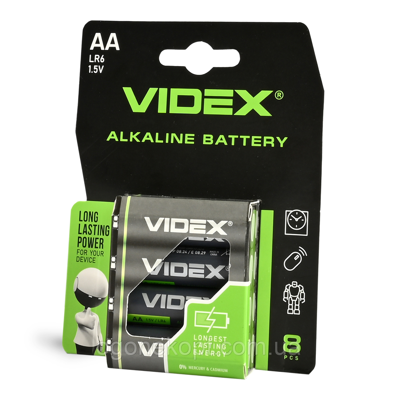 VIDEX LR06 AA 8шт Blister Card