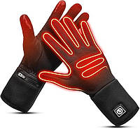 Акумуляторні рукавички Intelligent Heating, що підігріваються, унісекс XXS чорні для водіння лиж катання полювання артрит