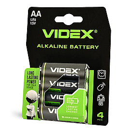 VIDEX LR6 AA 4шт Blister Card
