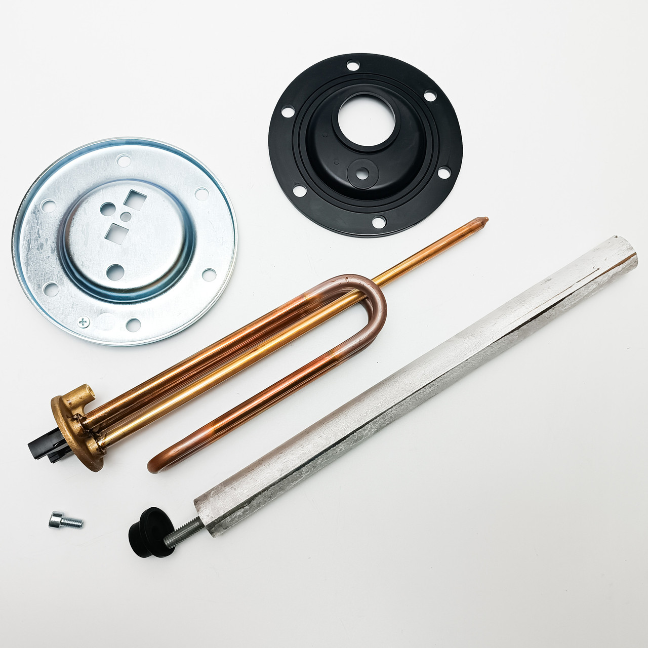 Тен для бойлера Bosch Tronic, Tesy, Hi-therm 2000 Вт у зборі з анодом, двома прокладками та флянцем. Італія, фото 1