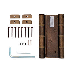 Петля універсальна барна ALDEGHI LUIGI 87OA155-50 155 мм OA антична латунь