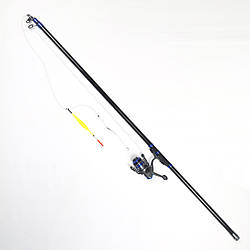 Карбонове вудилище Mikado Princess 7м з кільцями в зборі, болонське вудилище 7м