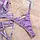 Жіночий комплект нижньої білизни фіолетового кольору з поясом та підв'язками для панчох, фото 7